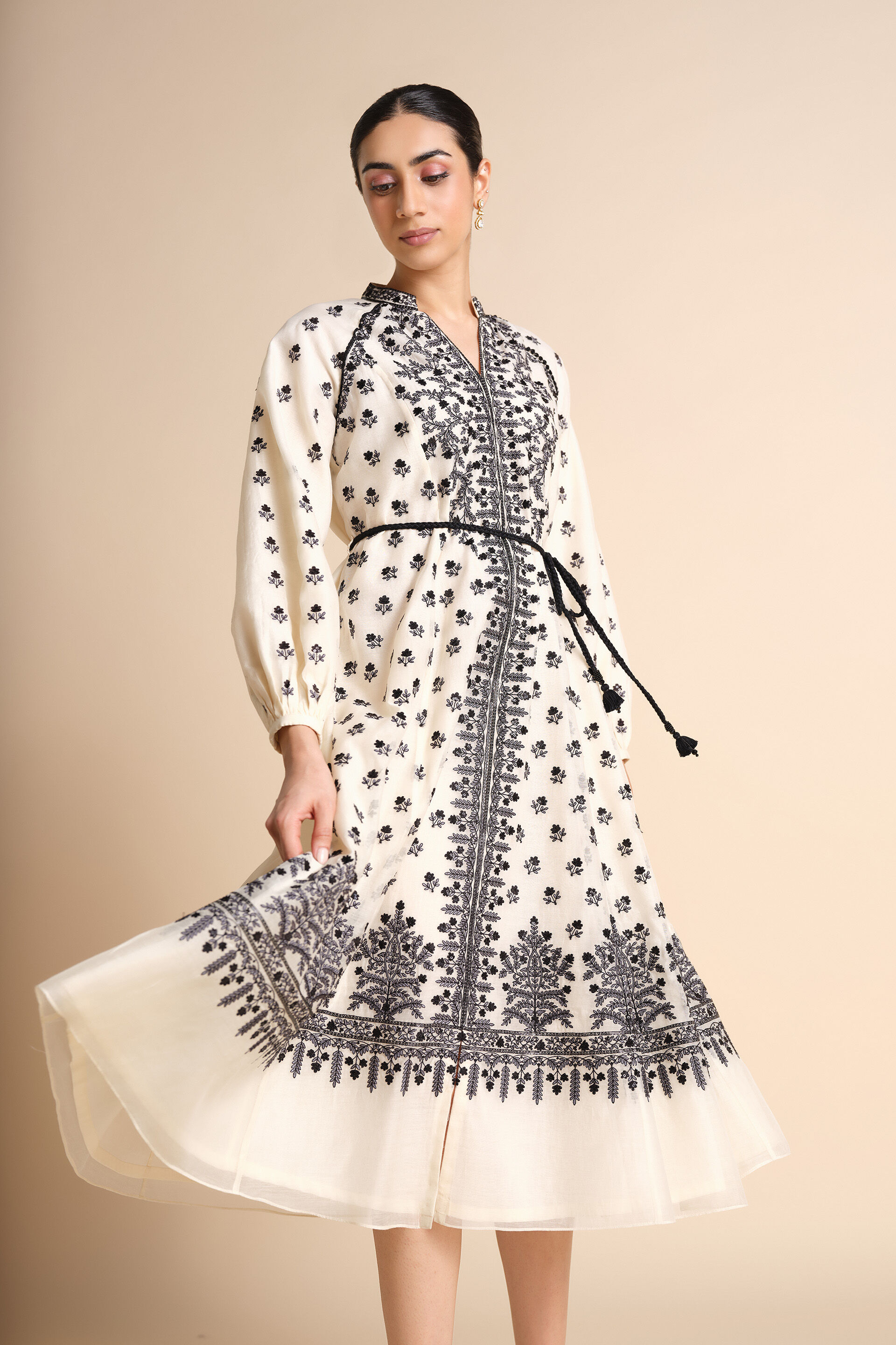 Sawsan Embroidered Mul Dress - White, White, image 7